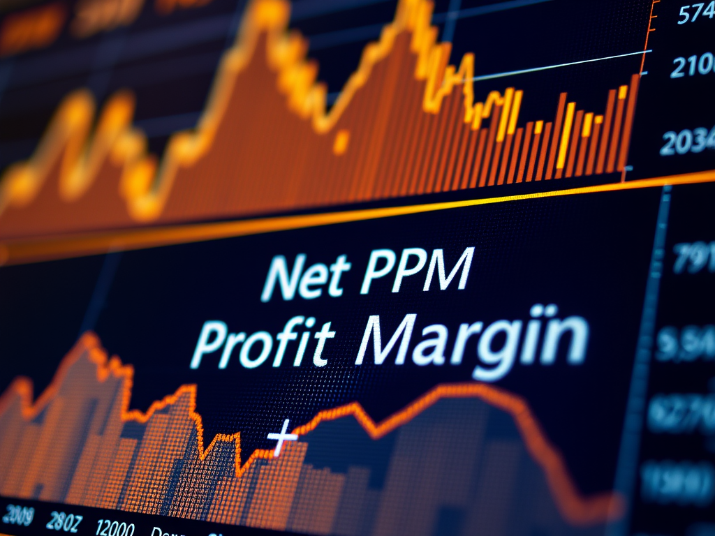 A chart or graph displaying financial data, with a clear focus on "Net PPM" or "Profit Margin"